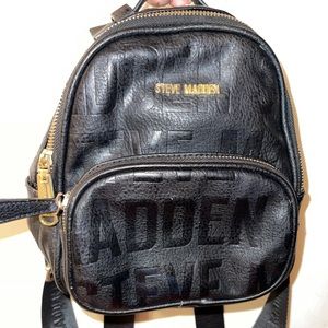 Black Steven madden mini book bag
